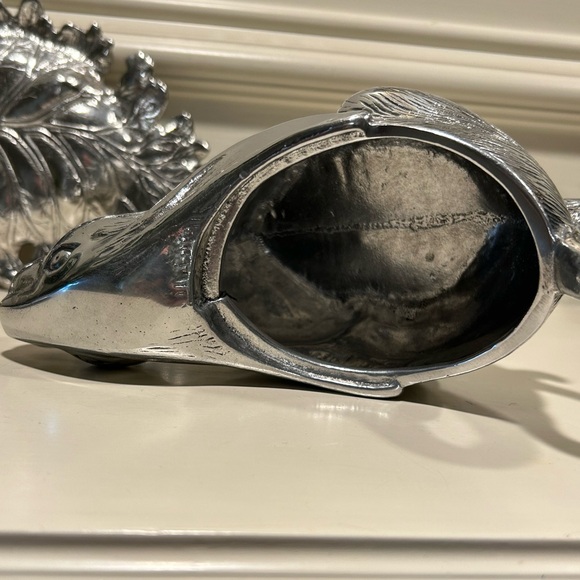 Arthur Court Rabbit Creamer On Leaf - NO Spoon - Picture 9 of 14